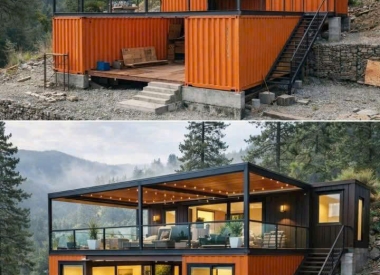 CONTAINER NHÀ Ở 2 TẦNG HIỆN ĐẠI