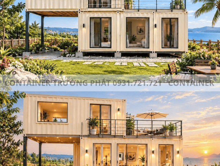 Mẫu homestay container 2 tầng
