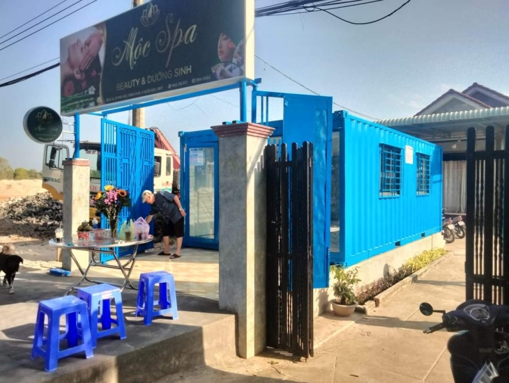 CONTAINER THIÊT KẾ LÀM SPA TẠI VŨNG TÀU