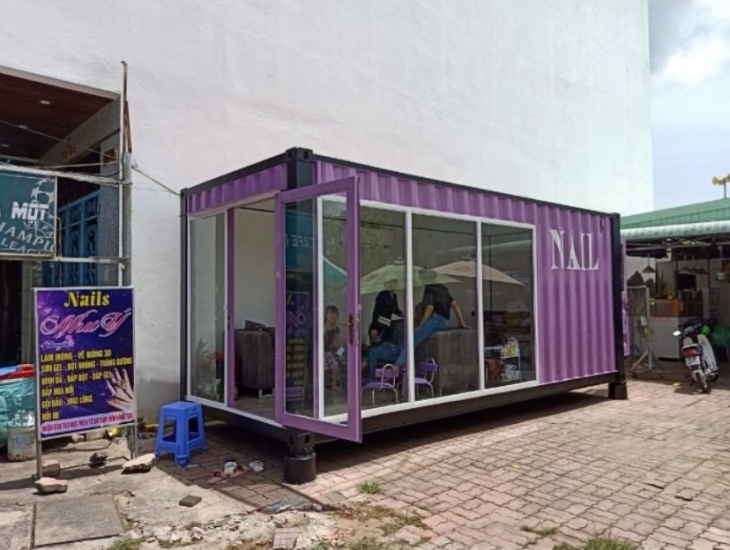 CONTAINER THIÊT KẾ LÀM TIỆM NAIL
