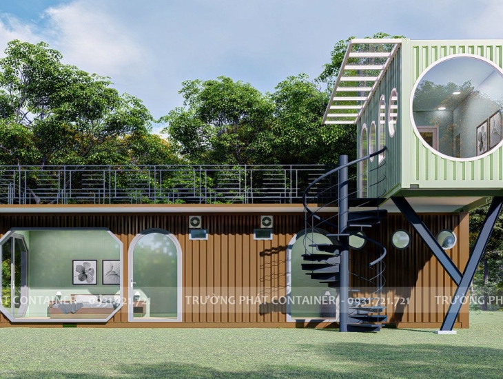 CONTAINER NHÀ Ở CHỒNG TẦNG TẠI AN GIANG